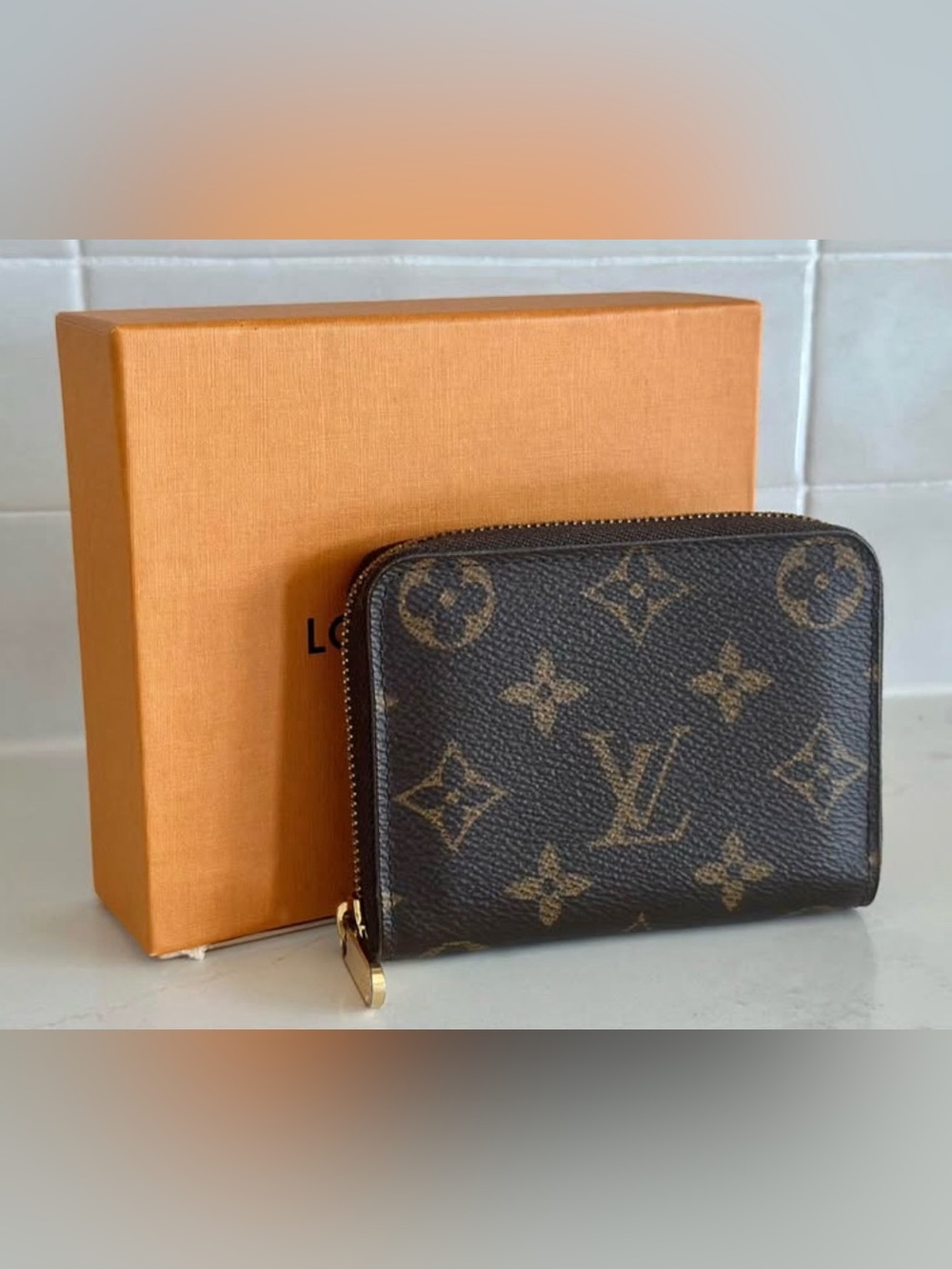Louis Vuitton Monogram Zippy Coin Purse Wallet in Brown